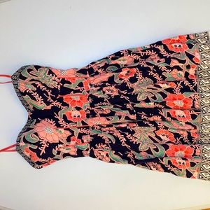 Coral Flower Dress